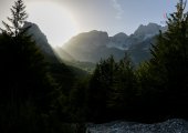 Sonnenaufgang in der Valbona Tal